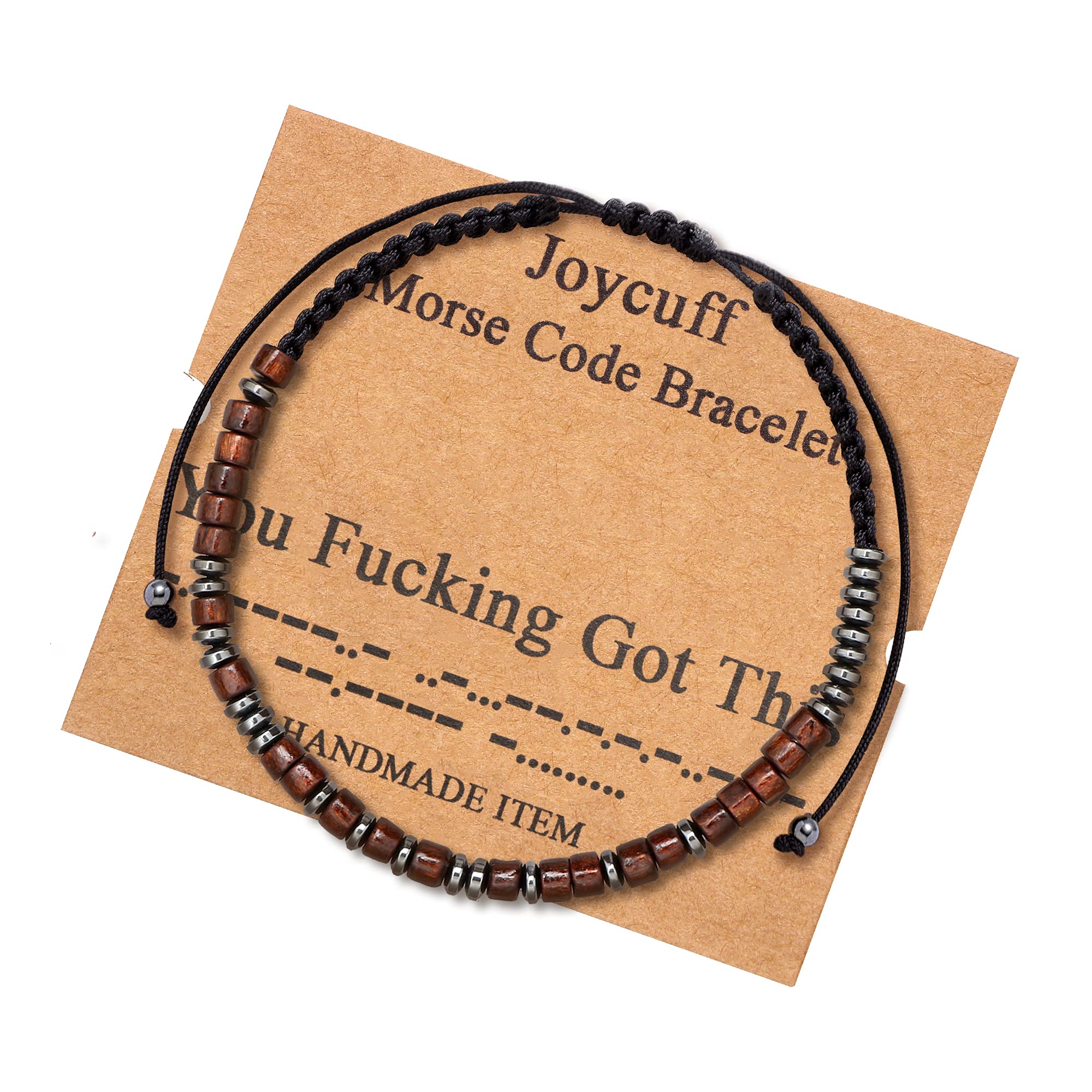 JoycuFF You Got This Morse Code Bracelets for Women Gift for Men Women Birthday Christmas inspiraional Motivational Encouragemen