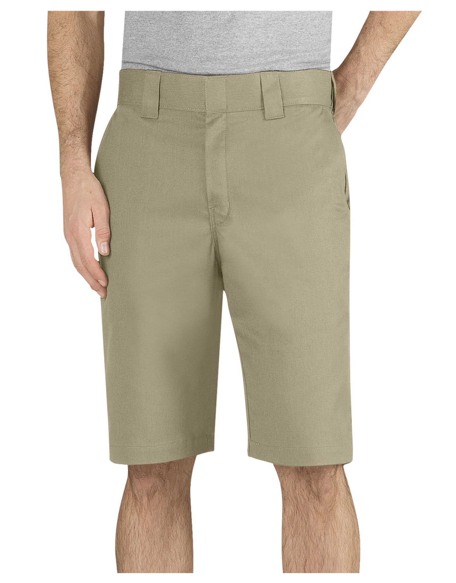 Dickies Men's 11 Inch Regular Fit Stretch Twill Work Short, Desert Sand, 38