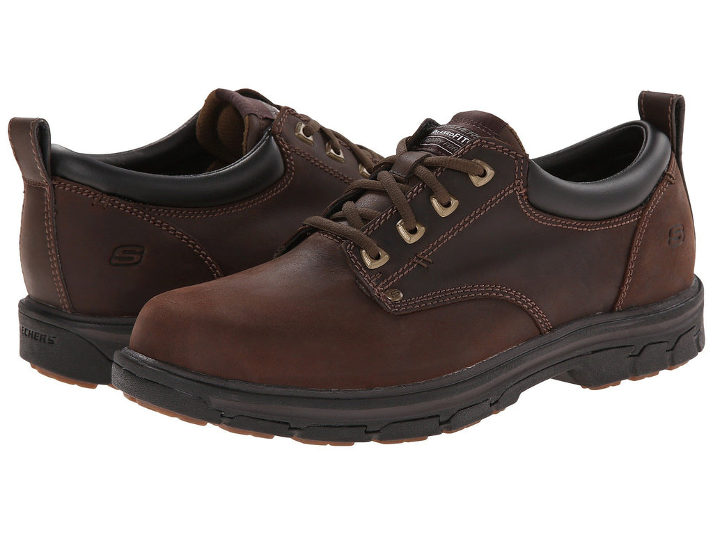 Skechers Men's Segment Rilar Oxford,Brown,12 2E US