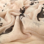 E-Clover Herebuy Cool Animal Print Scarves: Fashionable Horse Print Scarf for Women Mother's Day Gift (Brown&Black)