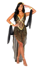 5108 - 1pc Glamorous Goddess - Medium / Black/Gold