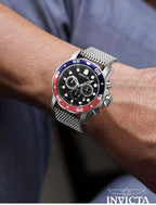 Invicta Men's 47630 Pro Diver Quartz Chronograph Black Dial Watch