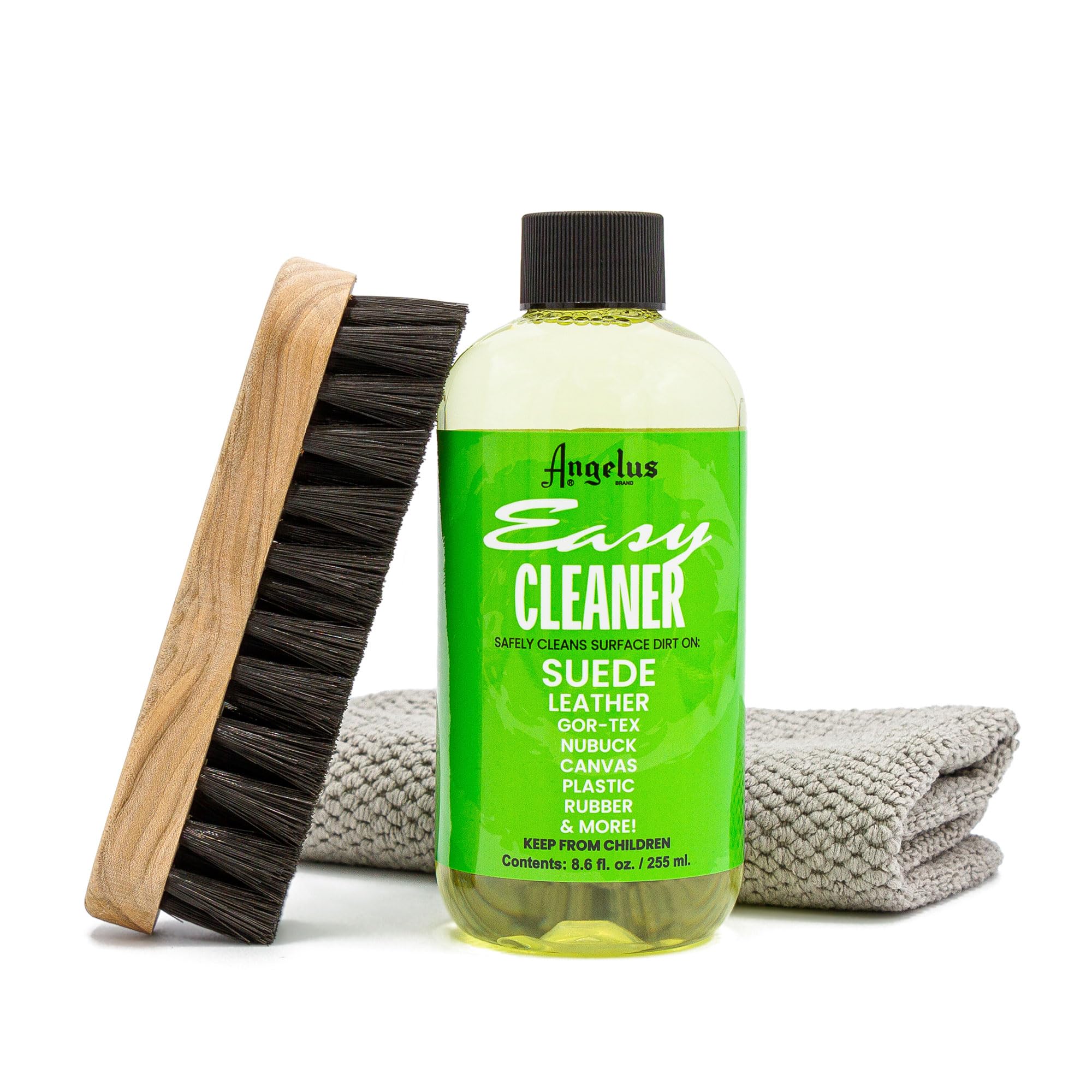 Angelus Shoe Cleaner Kit - Easy Cleaner Kit for Sneakers - Safe on All Fabrics- Made in USA- 8.6 Ounces