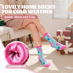 Anlisim Womens Fuzzy Socks Cozy Fluffy Winter Cabin Slipper Warm Fleece Soft Thick Comfy Gift Stocking Stuffer Christmas Home So