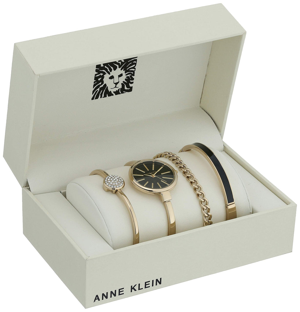 Anne Klein Women's Bangle Watch and Bracelet Set, AK/1470