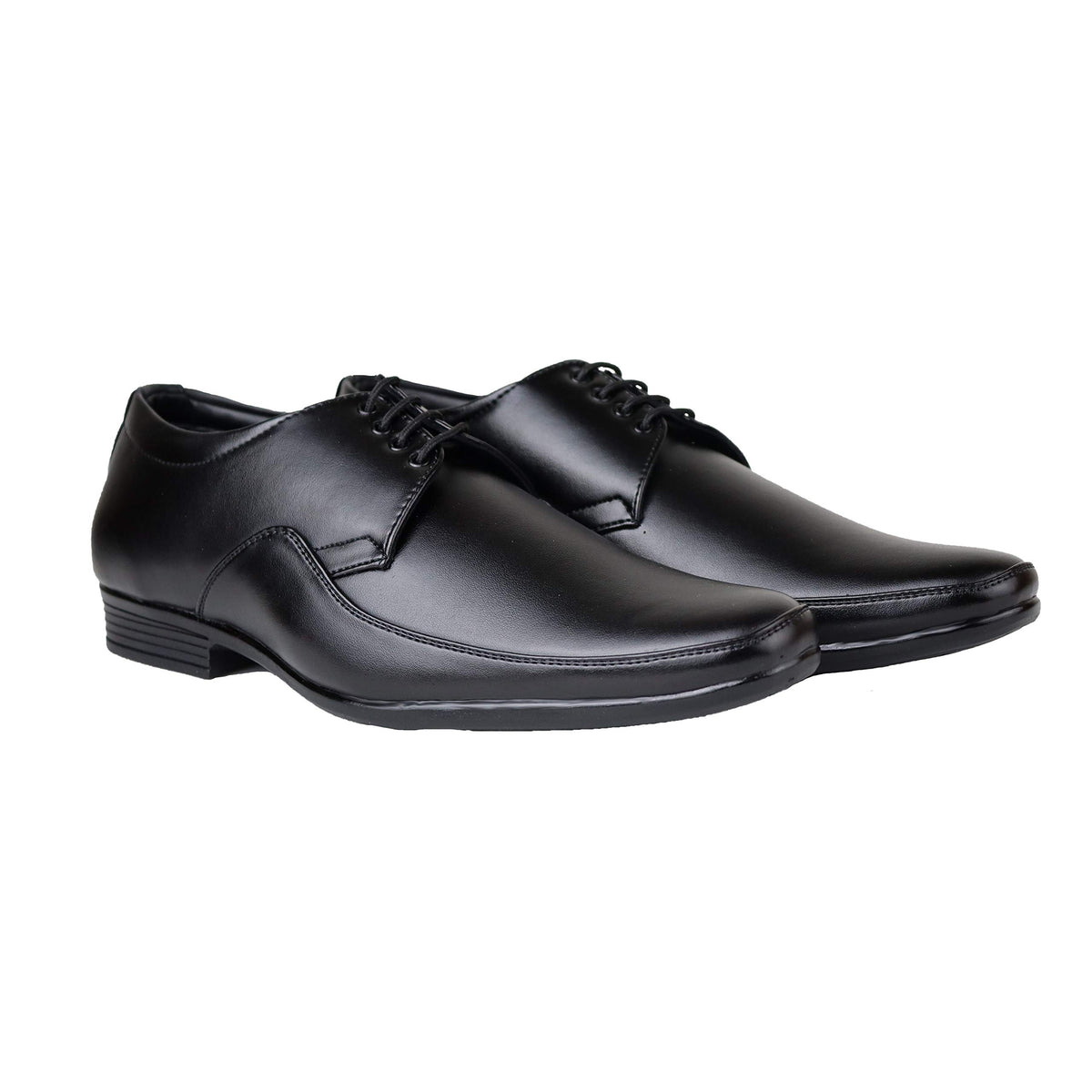 HIKBI Synthetic Leather Formal Shoes Derby for MenBlack_UK_9 9