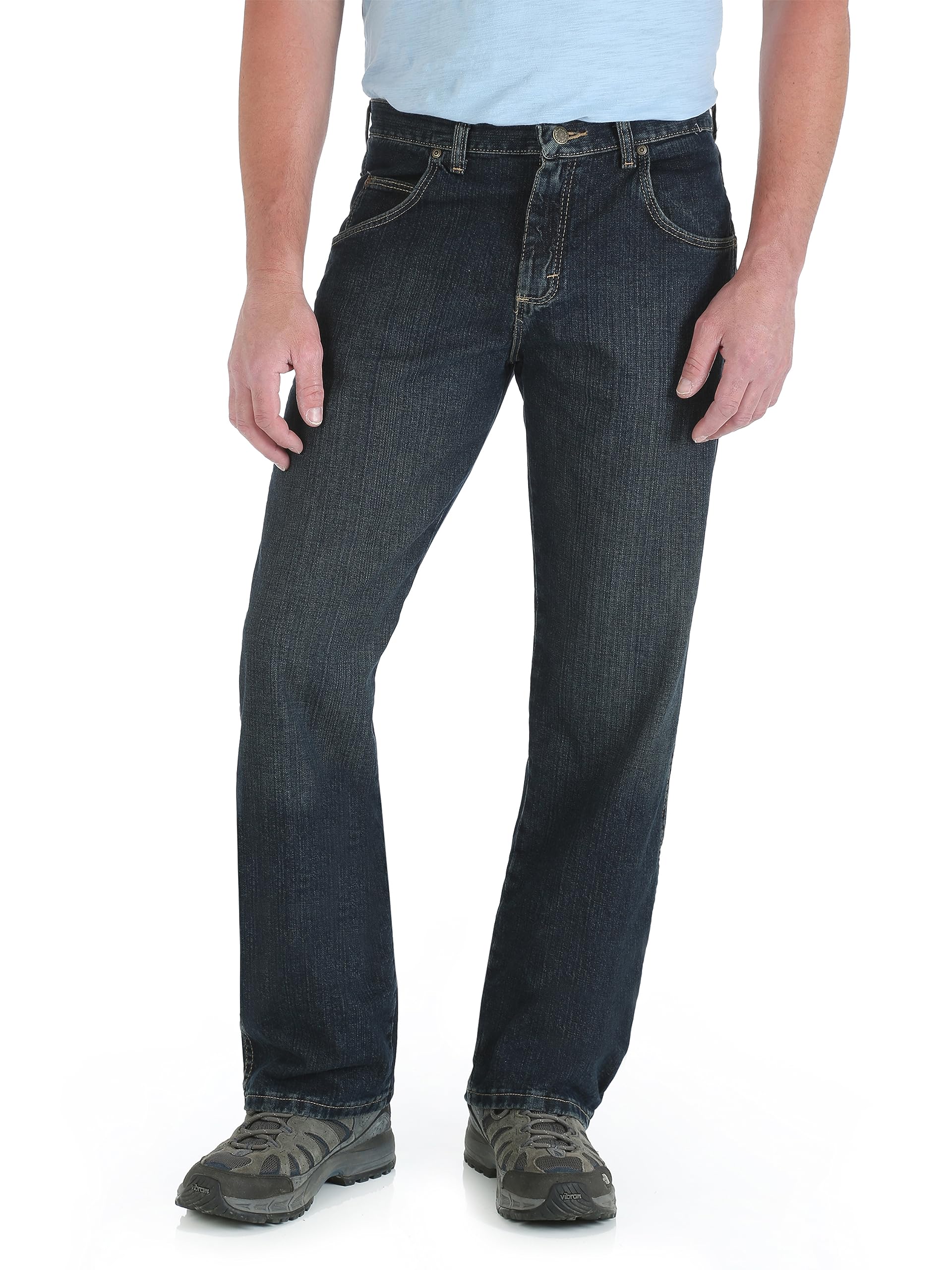 Wrangler mens Rugged Wear Relaxed Straight Fit jeans, Union, 34W x 29L US