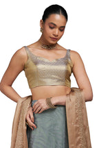 Soch Women Tussar Sleeveless Regular Fit Blouse