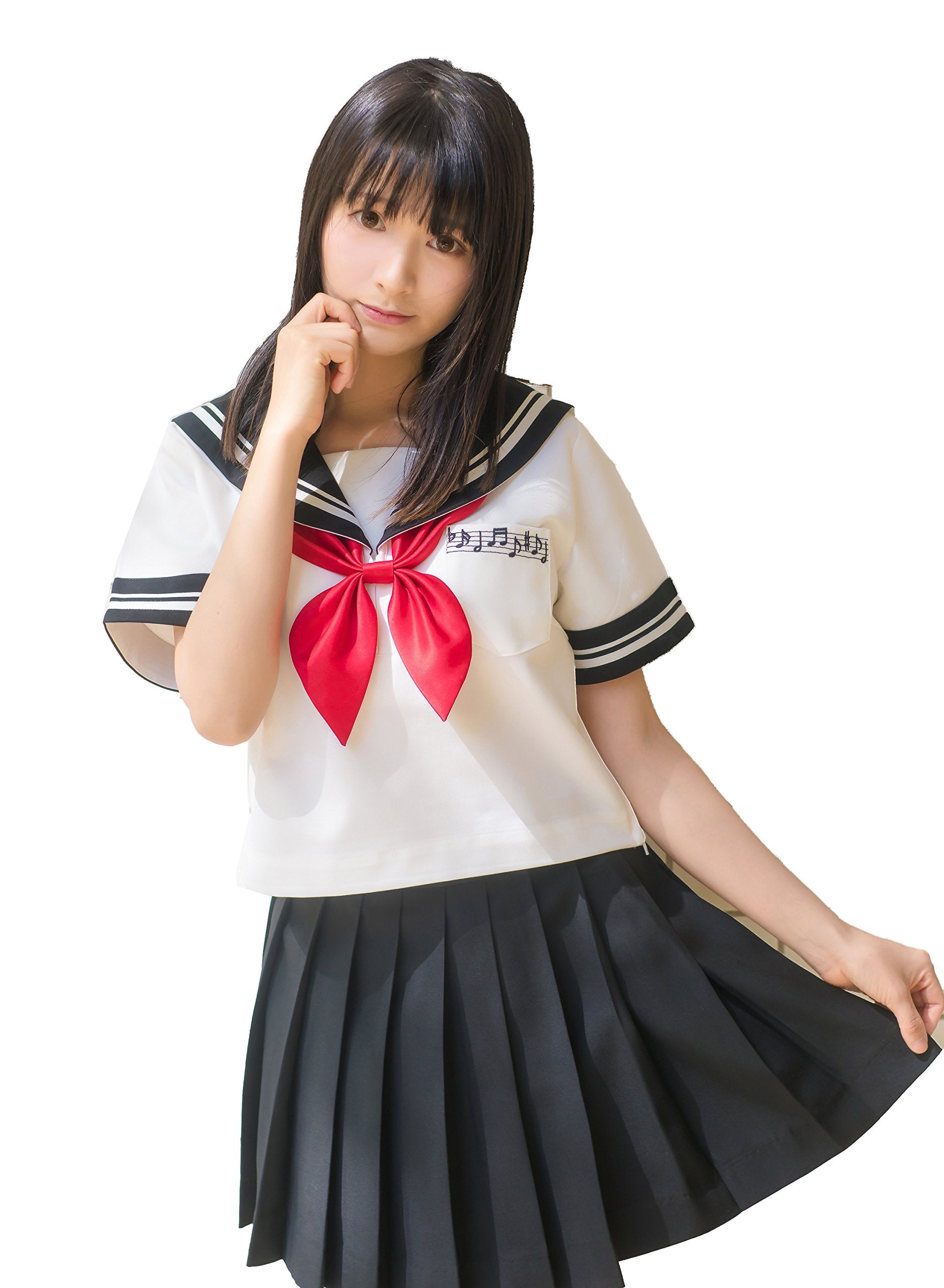 Girl's Flared Vintage Pleated High Waist Sexy Skirts(S,Black)