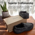 Clarks Mens Slippers Suede Venetian Moccasin Indoor & Outdoor Warm and Cozy House Slippers for Men (8 M US, Grey)