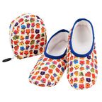 Snoozies Skinnies Slipper Socks & Travel Pouch - Non Slip Socks, Foldable Slippers for Women with Travel Pouch - Birdhouse - Sma