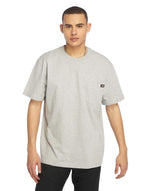 Dickies mens Heavyweight Crew Neck Short Sleeve Tee Henley Shirt, Heather Gray, Large US