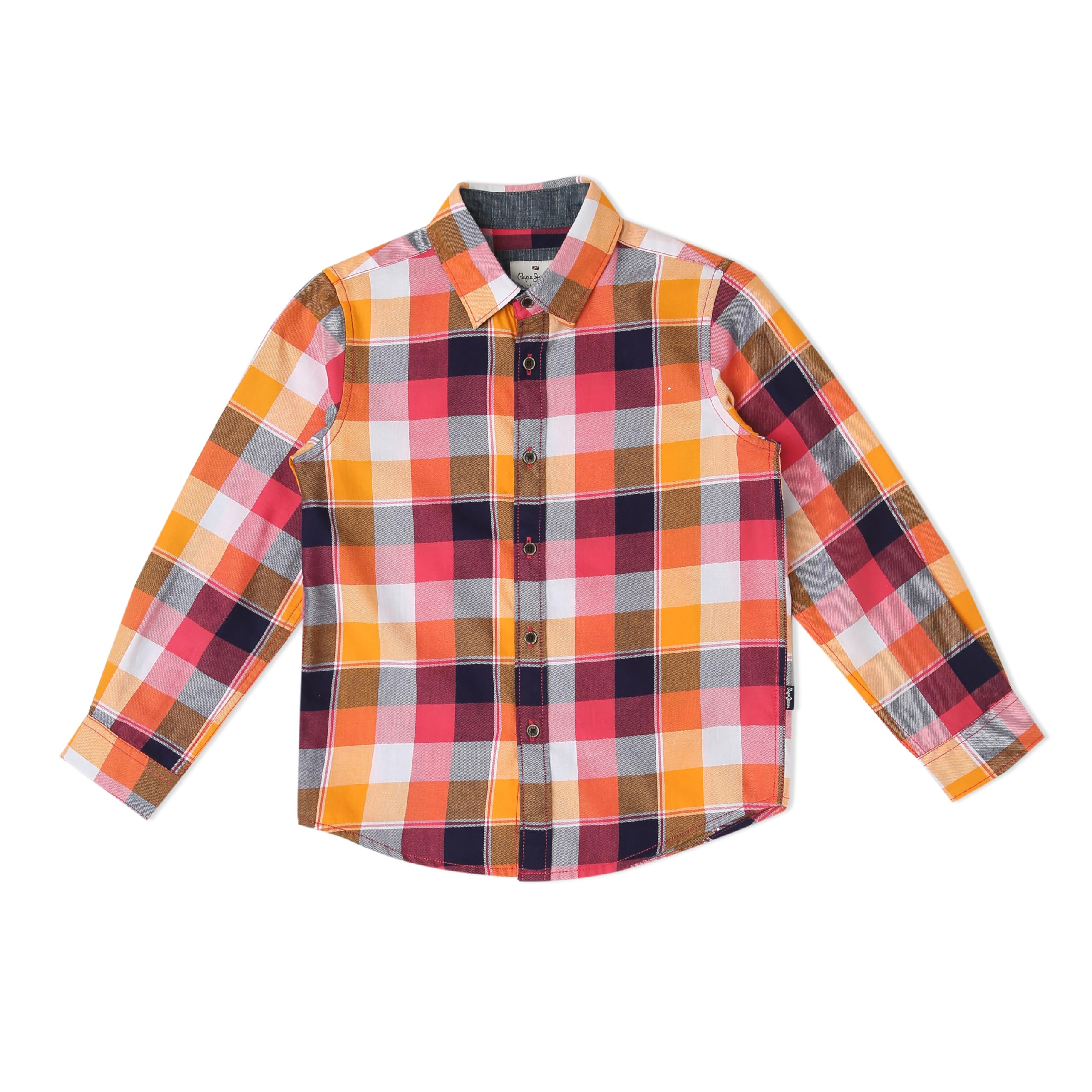 Pepe Jeans BoyS Regular Fit Shirt Orange