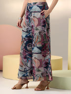 Libas Womens Printed Chiffon Co-Ord Set For Women