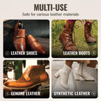 Stone & Clark 12PC Shoe Polish & Care Kit, Leather Shoe Shine Kit with Brown Wax, Shoe Brushes for Polishing, Shine Cloth & Shoe