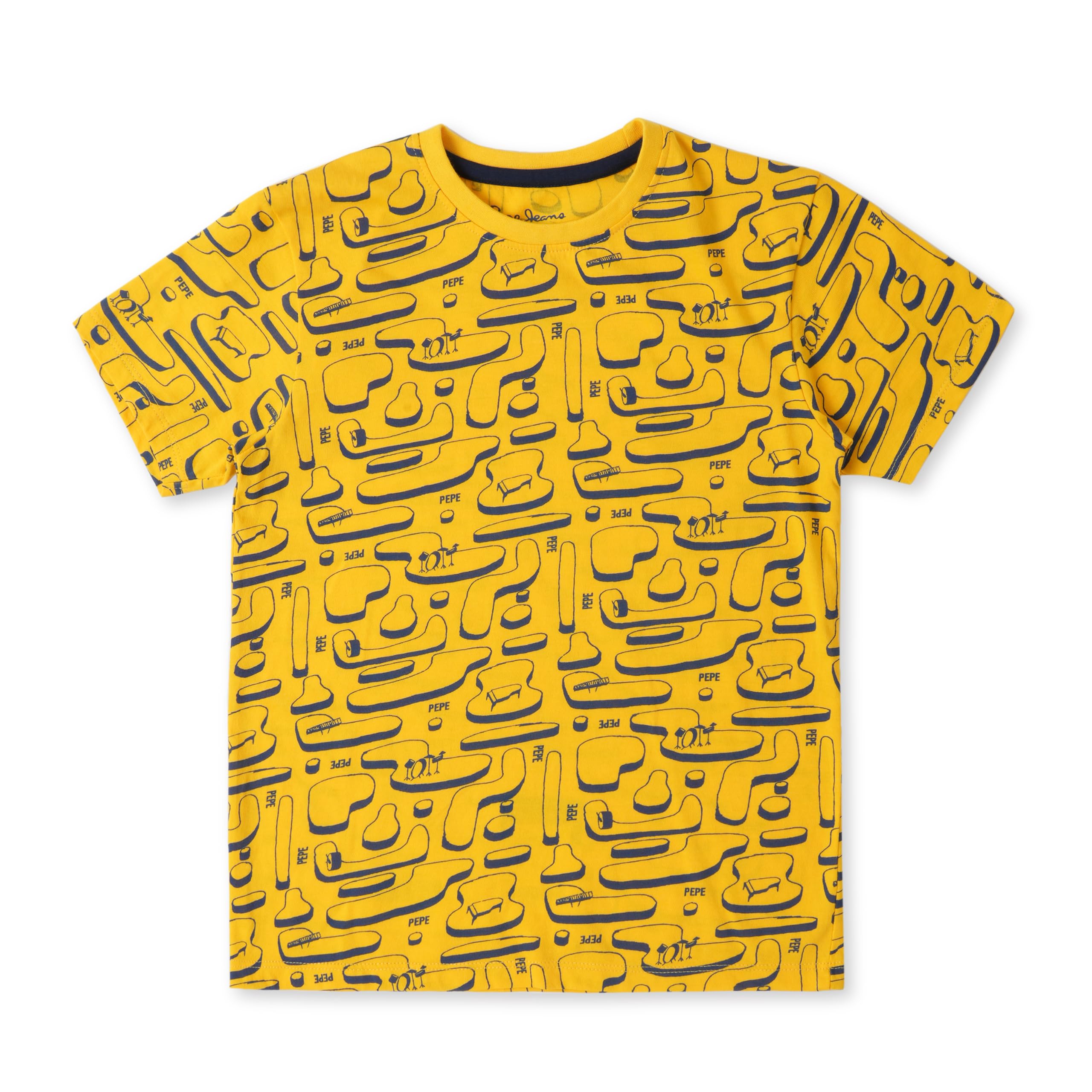 Pepe Jeans BoyS Regular Fit T-Shirt (Pb50361309916_Gold