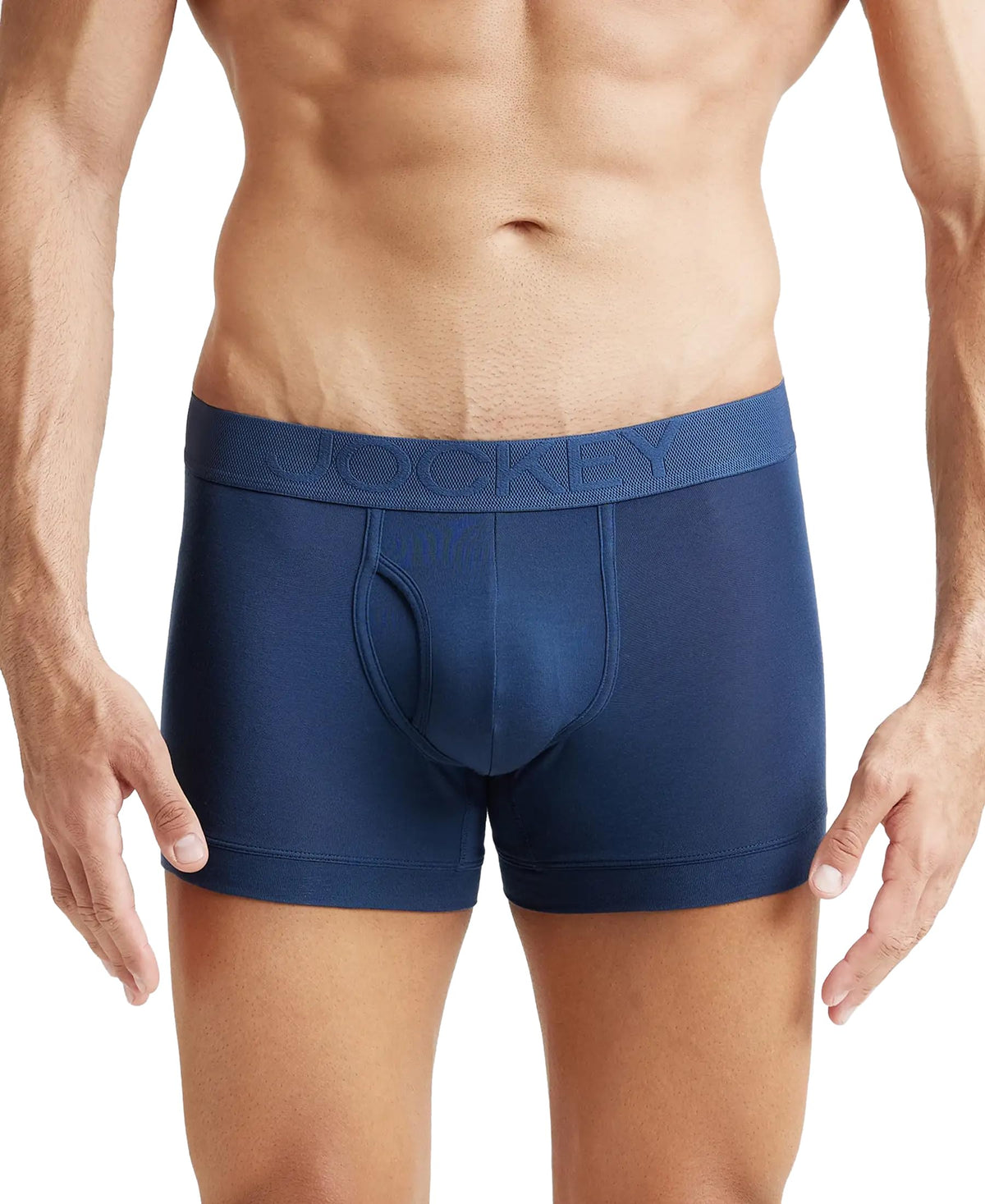 Jockey Lm02 MenS Environment Friendly Tencel Lyocell Fiber Trunk With Ultrasoft Waistband_Insignia Blue_L