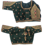 Pujia Mills WomenS Indian Ethnic Designer Codding With Zari Embroidery Copper Sequence Work Round Neck Half Sleeve Readymade Wo