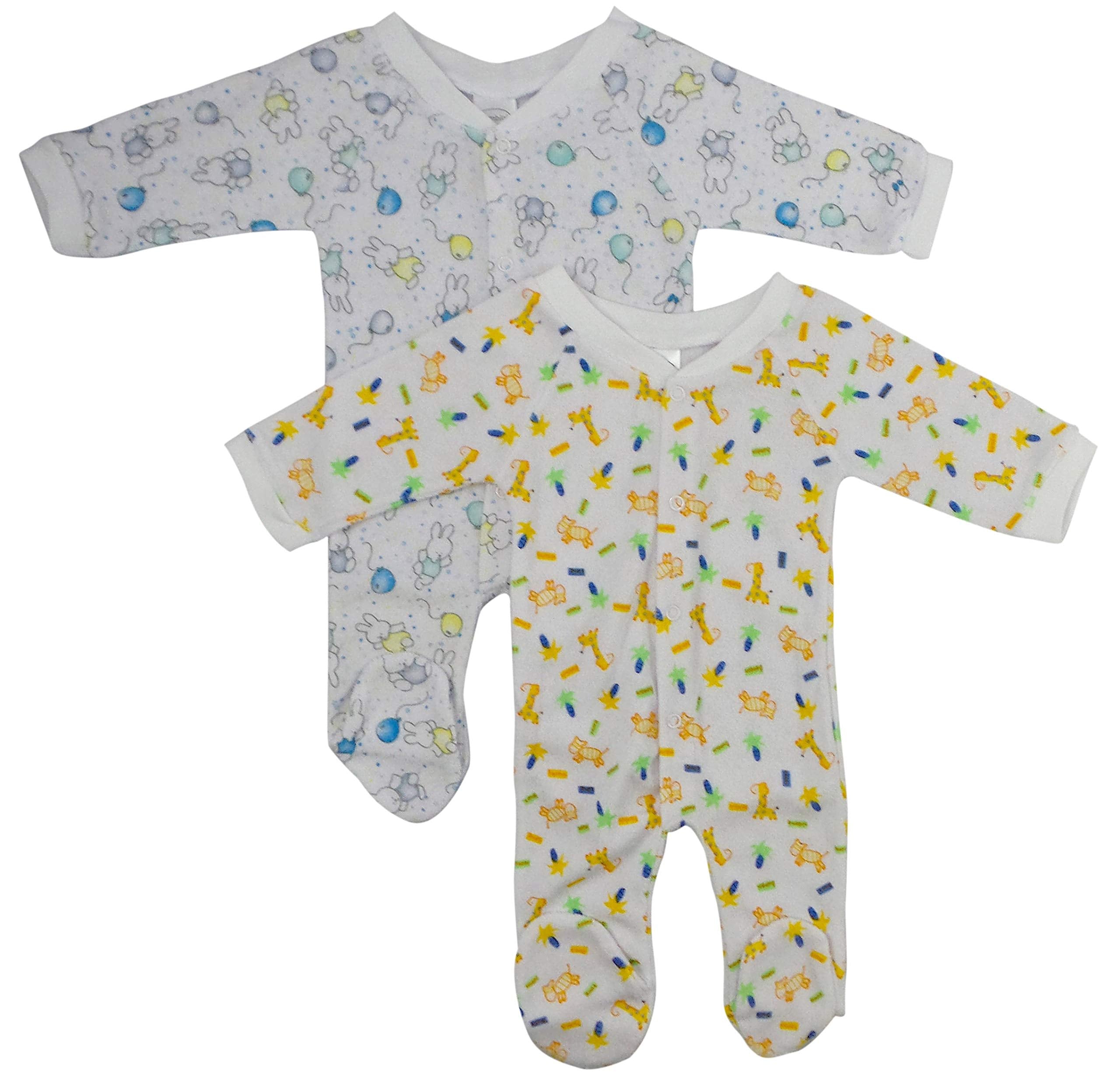 Bambini One Pack Terry Sleep & Play (Pack Of 2) - Small-like New