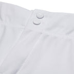 Champro Women's Standard Fireball Low-Rise Knicker-Style Fastpitch Softball Pants in Solid Color with Reinforced Knees, White, X