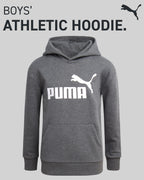 PUMA Boys' Athletic Hoodie - Fleece Pullover Hoodie Sweatshirt with Kangaroo Pockets - Fashion Hoodies for Boys (Sizes: 8-20), S