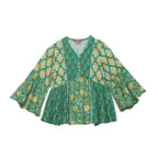 Biba Girls Printed Short_Kurta Kid(Kw5507_Green_7)