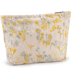 ZLFSRQ Silk Flower Makeup Bag Travel Cute Cosmetic Bags for Women Large Makeup Pouch Zipper Cosmetic Pouch for Purse Aesthetic M