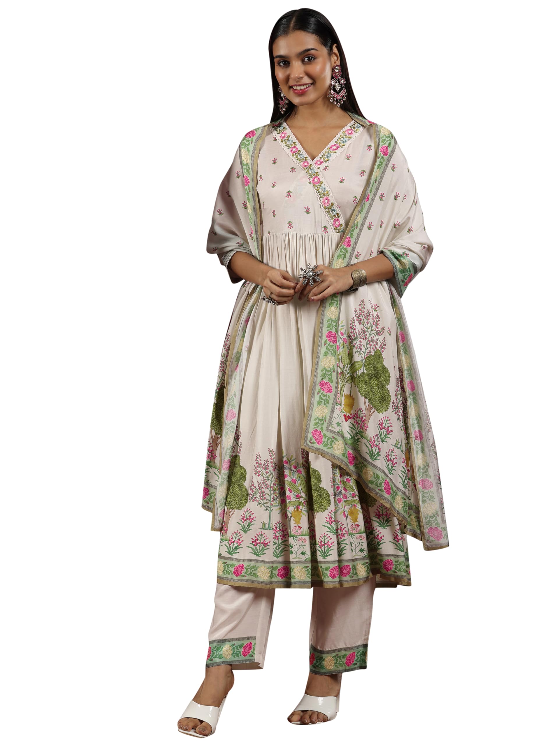 Libas Art Womens Cotton Blend Kurta Set (48827A