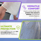 AMZ Medical Supply Disposable Lab coats for Adults 2X-Large, White Polypropylene Lab coats Disposable 100 Pack, Durable 35 gSM D