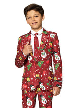 Morris Costumes OSB0026SM Boys Christmas Costume  Red - Small Size 6