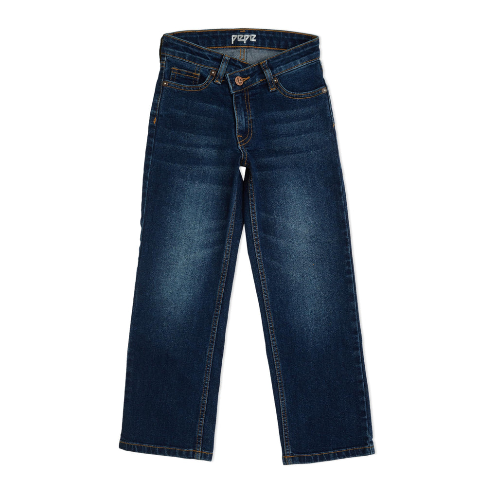 Pepe Jeans GirlS Straight Jeans (Pg201648Q03_Dark Wash Denim