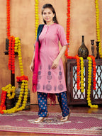 Aarika Girls Cotton Regular Tunic Shirt (KURTI-K-42_Red_40)