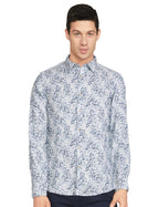 Pepe Jeans MenS Printed Slim Fit Casual Shirt (Pm306596_Blue Xl)