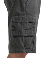 Wrangler Authentics Men's Big & Tall Premium Cargo Short (Bennard), Anthracite Twill, 44