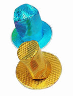 Purple Sequin Disco Hat  8 H