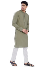 Divisive MenS Sequince Embroidered Cotton Blend Only Slim Fit Kurta (Dkrt675_S_Olive)