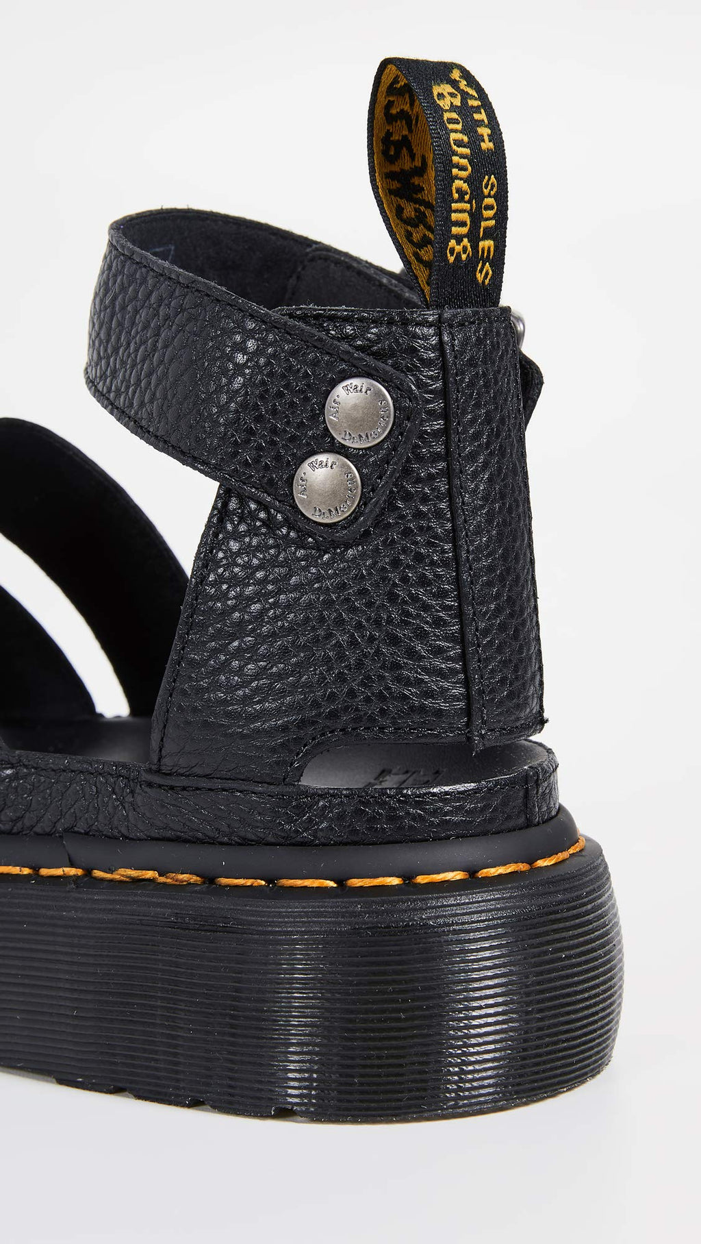 Dr. Martens Women's Clarissa II Quad Sandals, Black, 6 Medium US