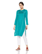 Aurelia Women'S Straight Winter Kurta (17Auk13125-02705_Green_Xxl)