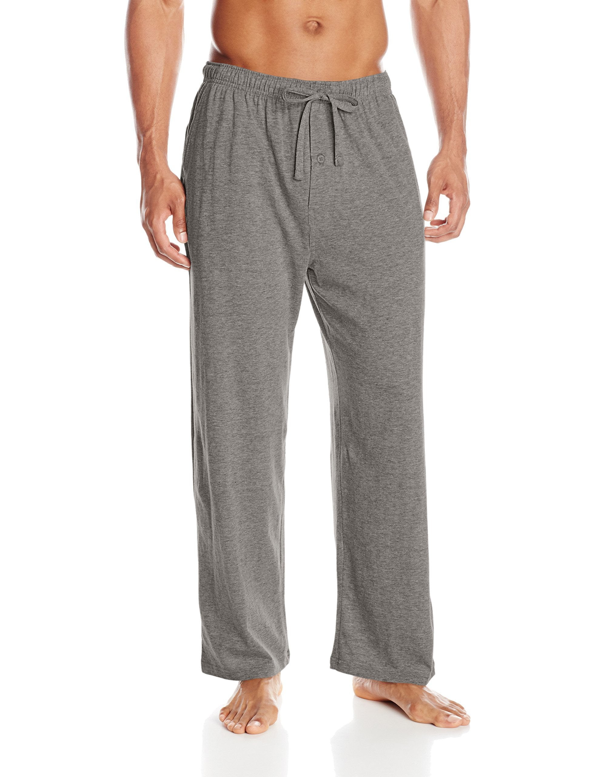 Fruit of the Loom Mens Extended Sizes Jersey Knit Sleep Pant (1-Pack), grey Heather, 4X