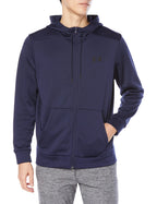 Under Armour Men's ArmourFleece Full Zip Hoodie, (410) Midnight Navy / / Black, Small