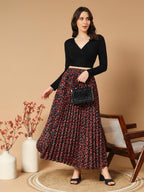 Kzully Rayon Casual Skirt