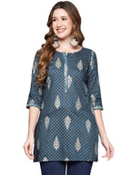 Anubhutee WomenS Navy Blue Printed Tunic