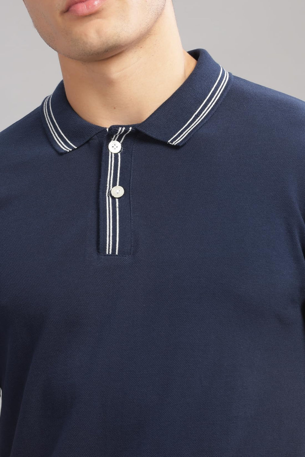 ADRO Polo T Shirt for Men | Navy Polo T-Shirt | 100% Cotton Polo Tshirt | Regular Fit Polo| Available in Plus Size Polo|PN24-ST-