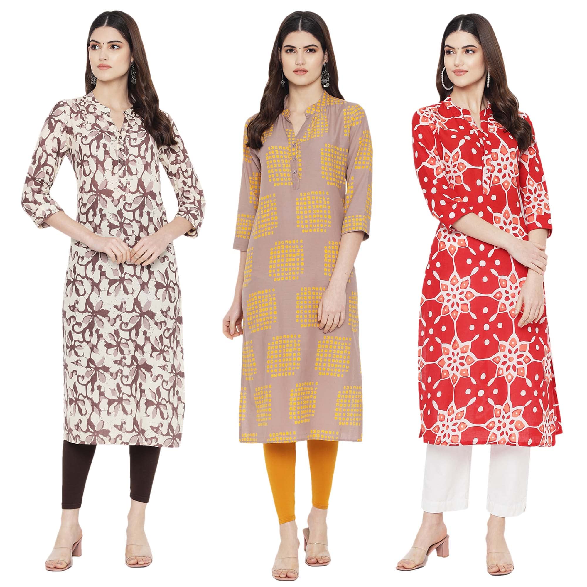 Pinkmint WomenS Designer Cotton Kurta