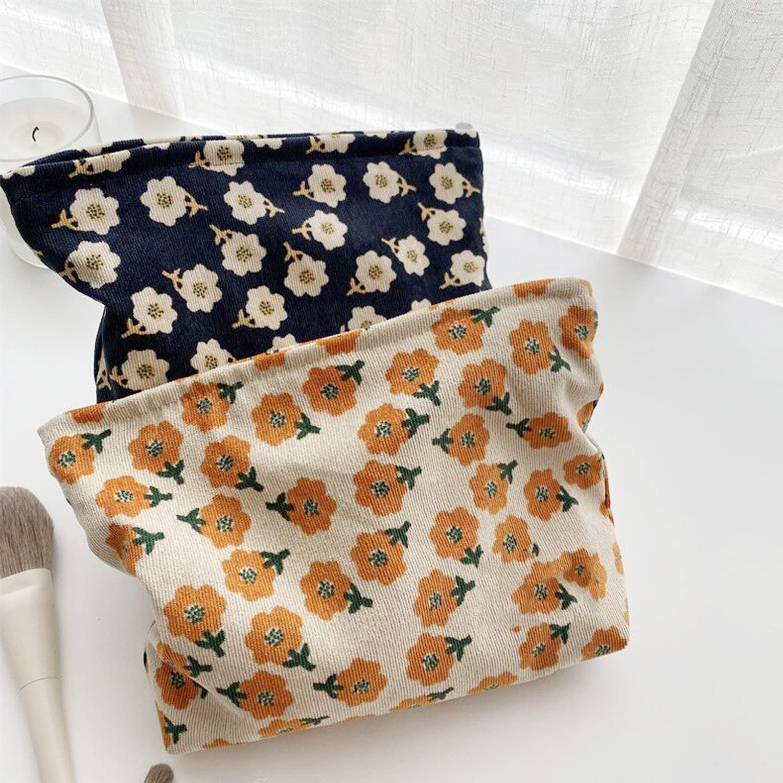 SxoSyo Cosmetic Bags for Women Makeup Bag Large Capacity Purse Travel Toiletry Zipper Storage Pouch Make up Brushes Organizer fo