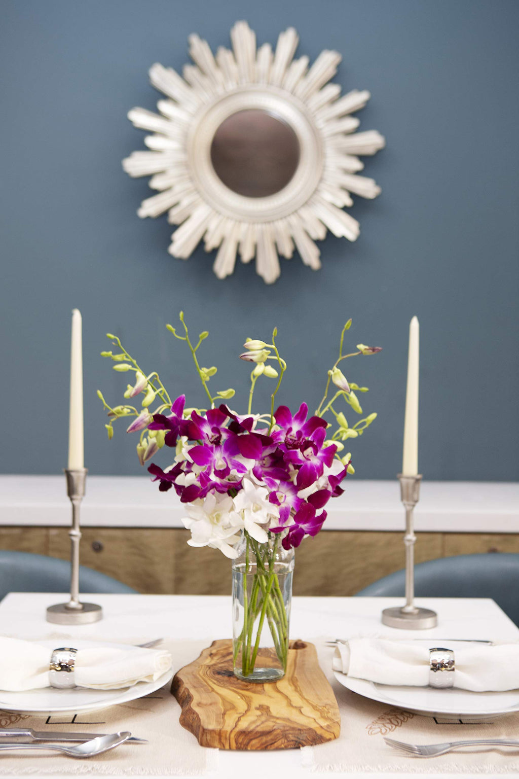 Kabloom PRIME OVERNIgHT DELIVERY - Exotic Opal OrchidA Bouquet of Purple and White Orchids from Thailand