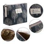 4 Pieces Canvas Cosmetic Bags Set Printed Makeup Bags with Zipper Multi-Functional Travel Pouch for Women Girls Vacation Travel