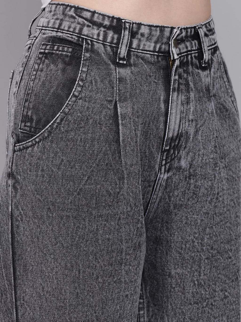 Kotty WomenS High Rise Cotton Lycra Blend Ankle Length Slim Fit Jeans