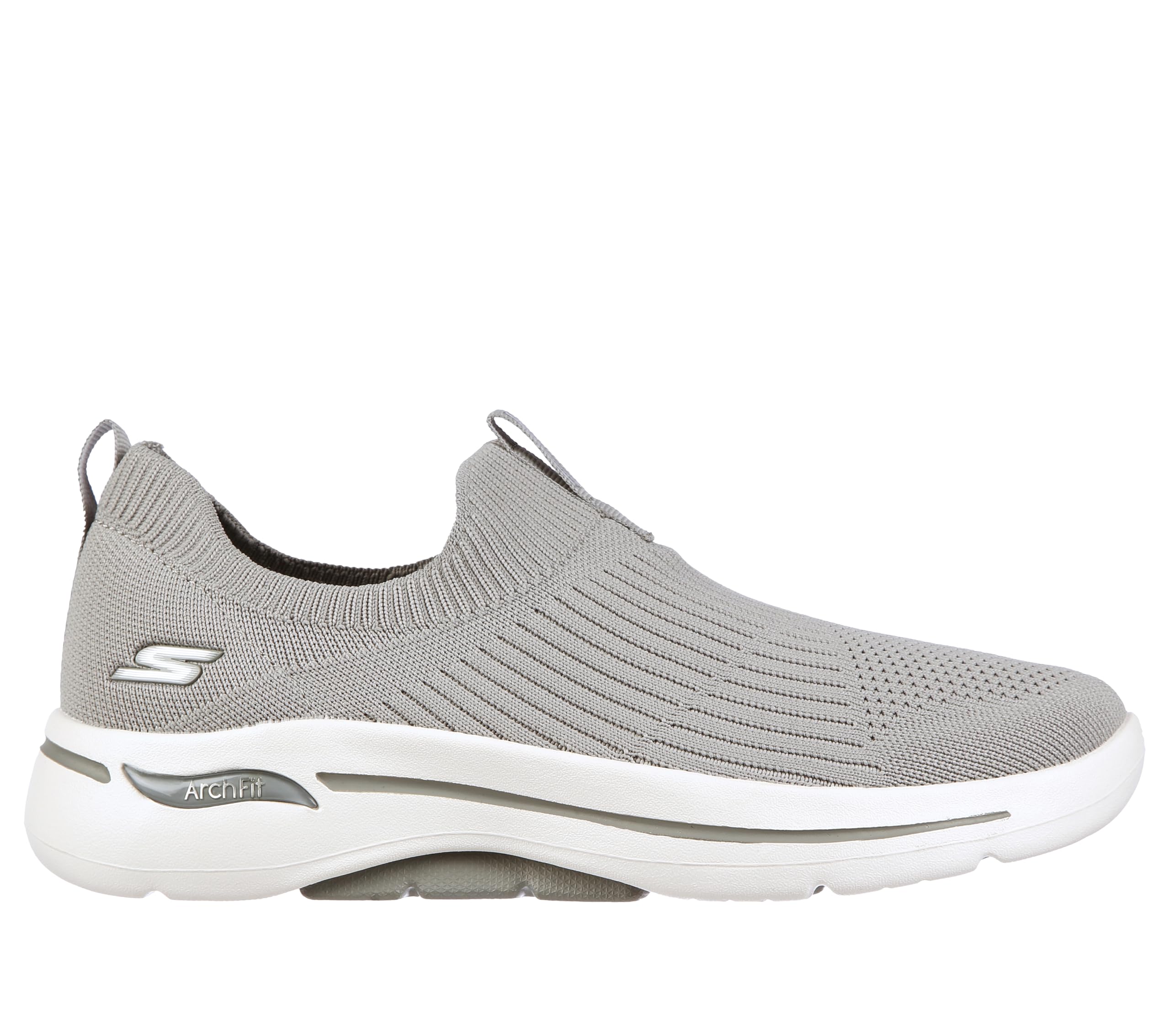 Skechers Women's Go Walk Arch Fit Iconic Sneaker, Grey, 9.5