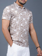 Noble Monk MenS Regular Fit Polo T Shirt |Half Sleeves |Tie And Dye Pattern| Casual T-Shirt For Men